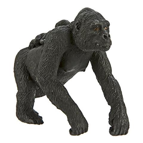 Safari Ltd Wild Safari Wildlife - Gorilla Di Pianura Con Bambino - Modello Di Statuetta Giocattolo Realistico Dipinto A Mano - Costruzione Di Qualità Con Materiali Sicuri E Senza Bpa - Dai 3 Anni In Su - Foto 1