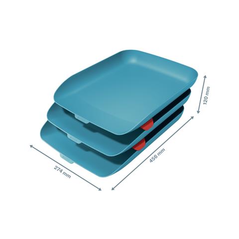 Leitz 53582061 Vassoio Da Scrivania Polistirene (ps) Blu - Foto 2