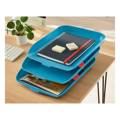 Leitz 53582061 Vassoio Da Scrivania Polistirene (ps) Blu - Foto 3