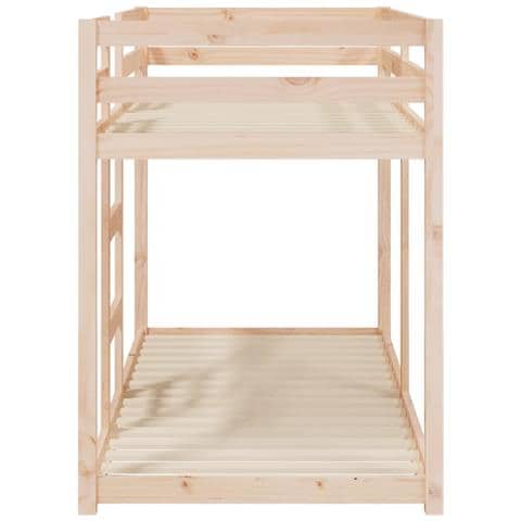 Letto A Castello 75x190 Cm In Legno Massello Di Pino - Foto 8