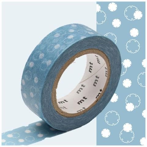 Nastro Adesivo Decorativo Fiore Di Cotone - Blu - 1,5 Cm X 7 M - Foto 1