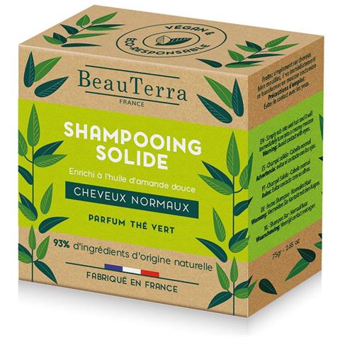 Shampoo Solido 75g Capelli Normali Beauterra - Foto 1