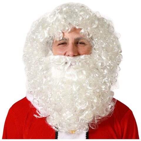 Parrucca Babbo Natale Bianco Barba - Foto 1