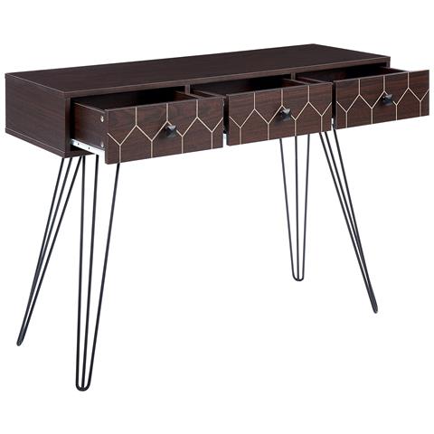 Tavolino Consolle Malsala Marrone Scuro - Foto 2