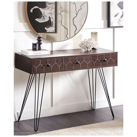 Tavolino Consolle Malsala Marrone Scuro - Foto 8