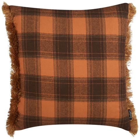 Cuscino Decorativo Barja 45 X 45 Cm Trama Gingham Arancione - Foto 2