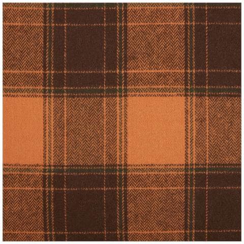 Cuscino Decorativo Barja 45 X 45 Cm Trama Gingham Arancione - Foto 5