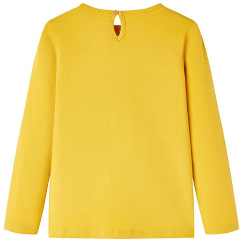 Maglietta Da Bambina A Maniche Lunghe Ocra 104 - Foto 2