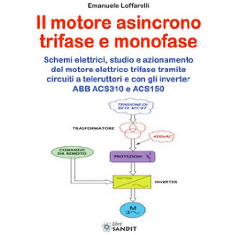 Emanuele Loffarelli - Motore Asincrono Trifase E Monofase. Schemi Elettrici, Studio E Azionamento Del Motore Elettrico Trifase Tramite Circuiti A Teleruttori E Con Gli Inverter Abb Acs310 E Acs150 - Foto 1