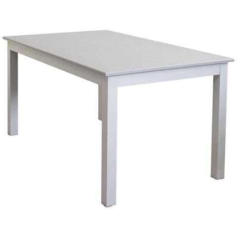 Tavolo Estensibile 150/210 Cm Da Esterno Con Struttura In Alluminio E Piano Effetto Doghe Eracle - Foto 1