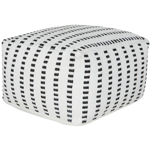 Pouf Gajan Tessuto Bianco - Foto 2