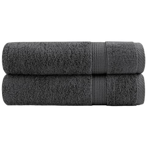 Asciugamani Doccia Solund 2 Pz Antracite 70x140 Cm 600gsm - Foto 1