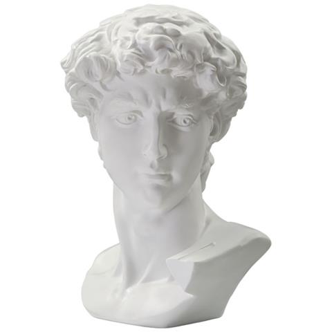 Scultura Testa Antica Bianca Cm 44x35,5x60 - Foto 2