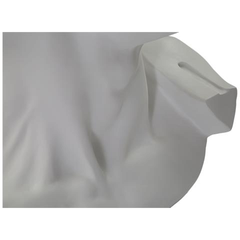 Scultura Testa Antica Bianca Cm 44x35,5x60 - Foto 5