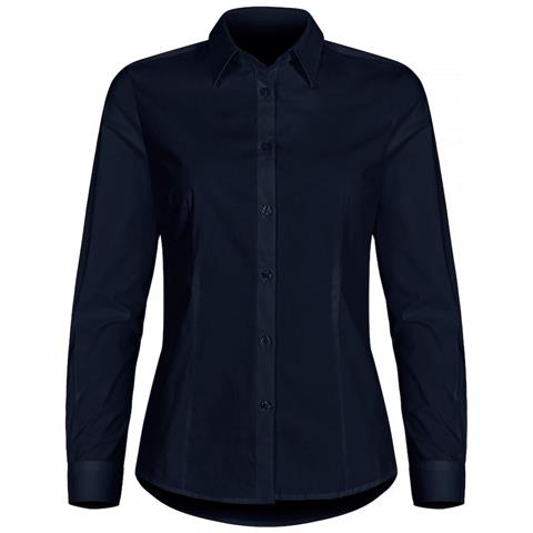 Stretch Shirt L /s Lady Blu Scuro Xl - Foto 1