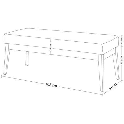 Cassapanca Pouf Ottomana Blu Ingresso Panca Imbottitura Alta Densità 108x41cm - Foto 4
