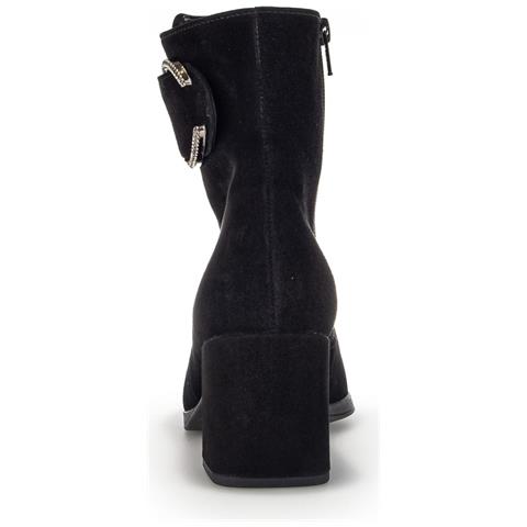 Black Casual Closed Booties Stivaletti Pelle Scamosciata /nabuk Scarpe Donna Nero Eu 37, 35692-17 - Foto 3