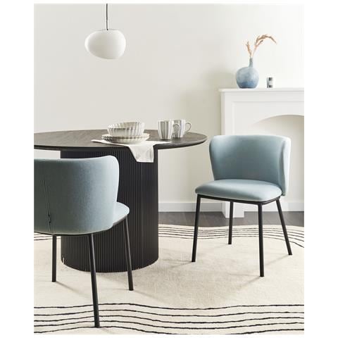 Set Di 2 Sedie Da Pranzo Mina Azzurro - Foto 1