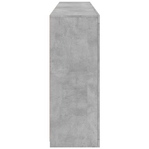 Credenza con Luci LED Grigio Cemento 181,5x37x100 cm - Foto 2
