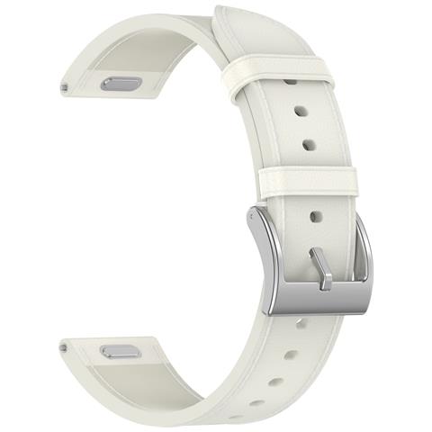 Cinturino Per Orologio In Vera Pelle Per Huawei Gt5 White 18 Mm - Foto 1