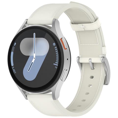 Cinturino Per Orologio In Vera Pelle Per Huawei Gt5 White 18 Mm - Foto 4