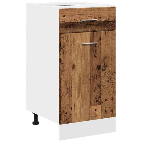 Mobile con Cassetto “Lyon” Legno Antico 40x46x81,5cm - Foto 1