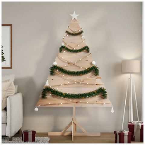 Albero Di Natale Decorativo In Legno 180 Cm In Legno Massello - Foto 1