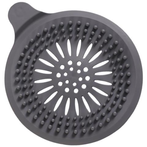 Set Da 2 Acchiappa Capelli In Silicone Per Scarico, Copertura Per Scarico Doccia Per Vasca Da Bagno Grey - Foto 2