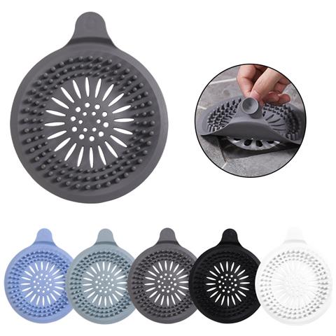 Set Da 2 Acchiappa Capelli In Silicone Per Scarico, Copertura Per Scarico Doccia Per Vasca Da Bagno Grey - Foto 4