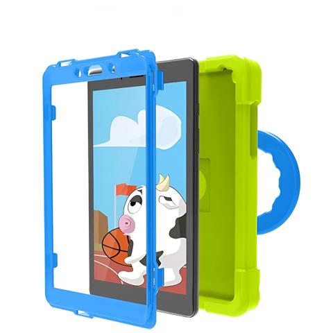 Custodia Protettiva Con Manico Per Samsung Galaxy Tab A 8.0 2019 - Verde Resistente E Elegante! - Foto 2