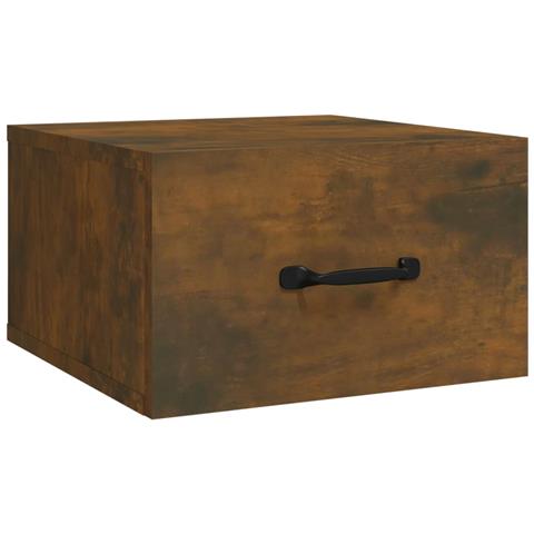 Lusso Casadino -  Comodino A Muro Rovere Fumo 35x35x20 Cm - Foto 1
