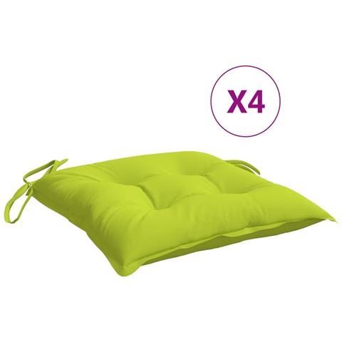 Cuscini Per Pallet 4 Pz Verde Chiaro 50x50x7 Cm Tessuto Oxford - Foto 1