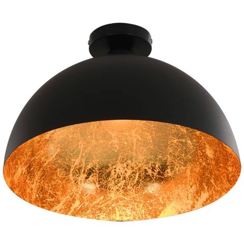 Lusso Casadino -  Lampadari 2 Pz Nero E Oro Semi-sferici E27 - Foto 2