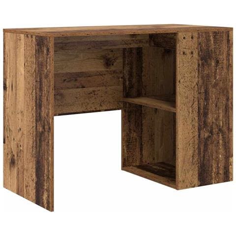 Scrivania Legno Vecchio Legno Ingegnerizzato Piccolo Stoccaggio - Foto 1