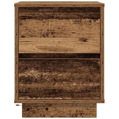Comodini con Luci a LED 2 pz Legno Antico 38x34x50 cm - Foto 9