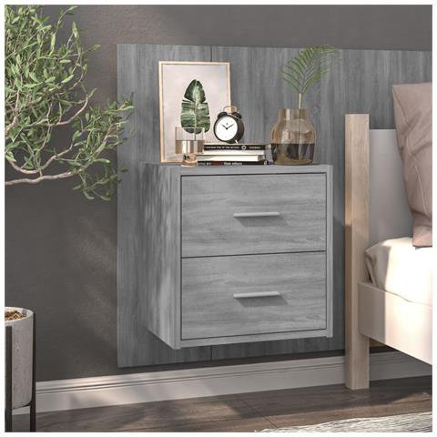 Lusso Casadino -  Comodini A Muro 2 Pz Grigio Sonoma - Foto 2