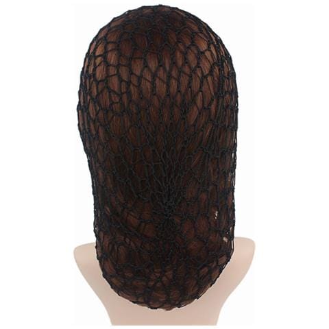 Rete Per Capelli All'uncinetto Fatta A Mano Con Fiocco Retrò - Accessorio Elegante E Funzionale Black - Foto 2