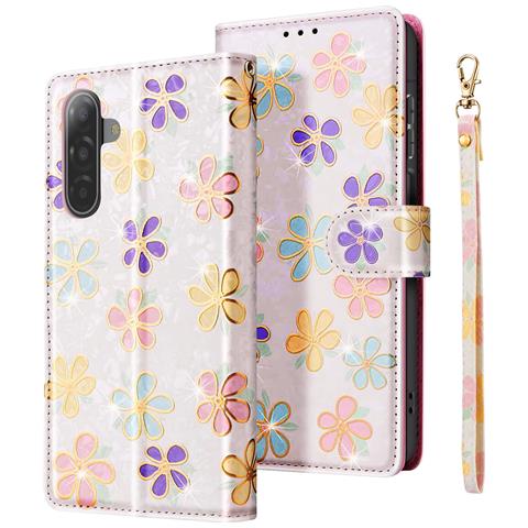 Custodia A Portafoglio Per Samsung Galaxy A17 Con Cinturino Da Polso E Supporto Video - Foto 1