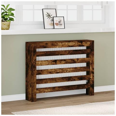 Copertura Termosifone Rovere Fumo 104x20x82cm Legno Multistrato - Foto 2