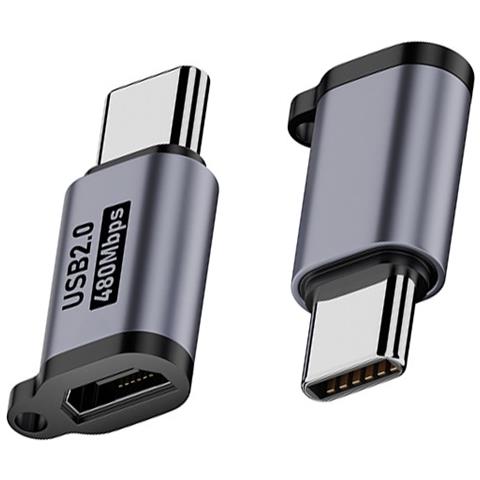Adattatore Micro Usb Femmina A Type-c Maschio (confezione Da 3) - Ricarica Rapida E Trasferimento Dati - Foto 2