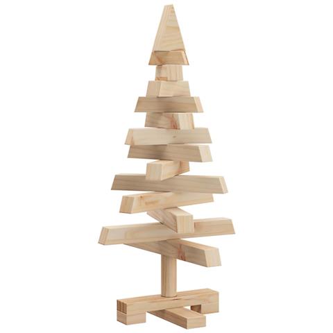 Alberi di Natale Naturale 60 cm Legno di pino massello - Foto 1