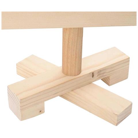Alberi di Natale Naturale 60 cm Legno di pino massello - Foto 9