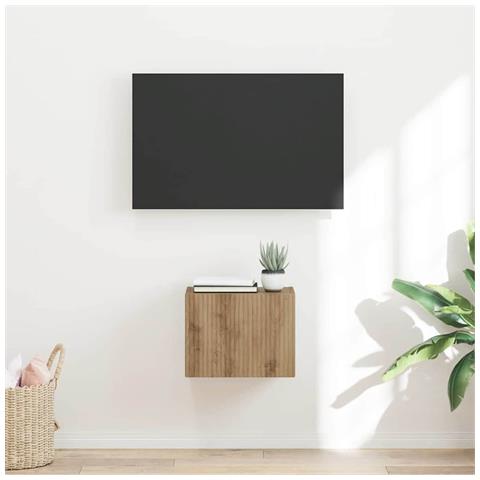 Mobile TV da parete Rovere Artigianale 60 x 31 x 29.5 cm - Foto 2