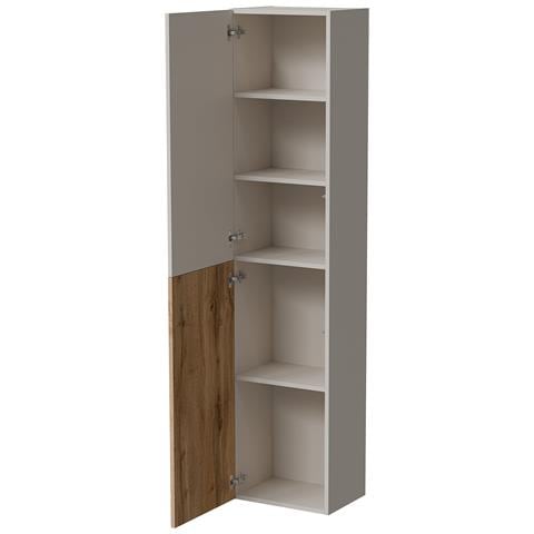 Mobile Espositore Longano - Vetrina 4 Ripiani, 39.9x29.8x180h Cm Beige - Foto 4