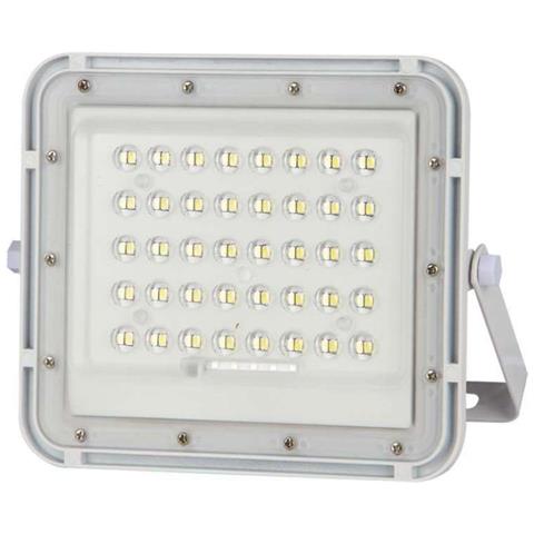 Faro LED con Telecomando e Pannello Solare 10W 4000K IP65, colore Bianco - Foto 1