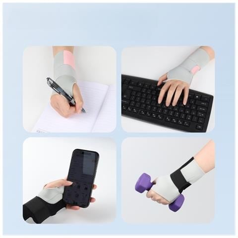 Tutore Da Polso Destro Con Supporto In Placca Di Alluminio - Regolabile Per Distorsioni E Supporto Pink M - Foto 4
