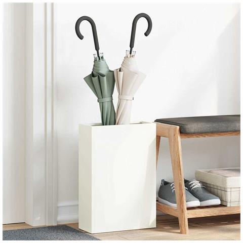 Supporto per Ombrellone Bianco 28 x 12 x 41 cm Metallo - Foto 2
