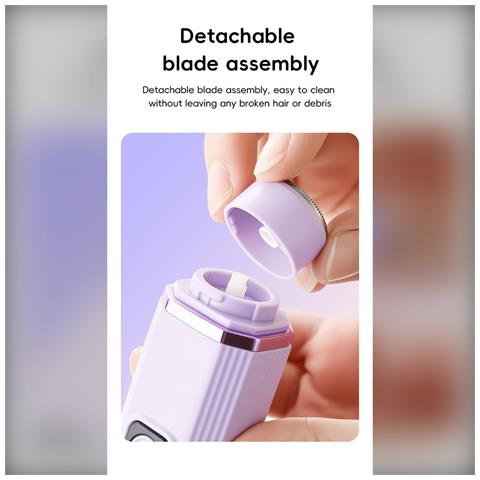 Epilatore Elettrico A Doppia Testina Ricaricabile Per Corpo - Delicato Sulla Pelle Per Donne E Uomini Purple - Foto 7