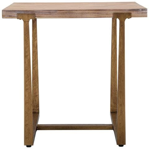 Tavolo Ankara Quadrato In Mdf E Ferro Naturale E Oro 80x80x76 Cm - Foto 2