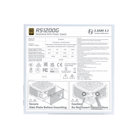 RS1200G alimentatore per computer 1200 W 20+4 pin ATX ATX Bianco - Foto 2
